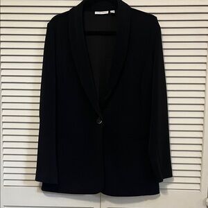 Susan Graver Black Jacket with Subtle Sheen